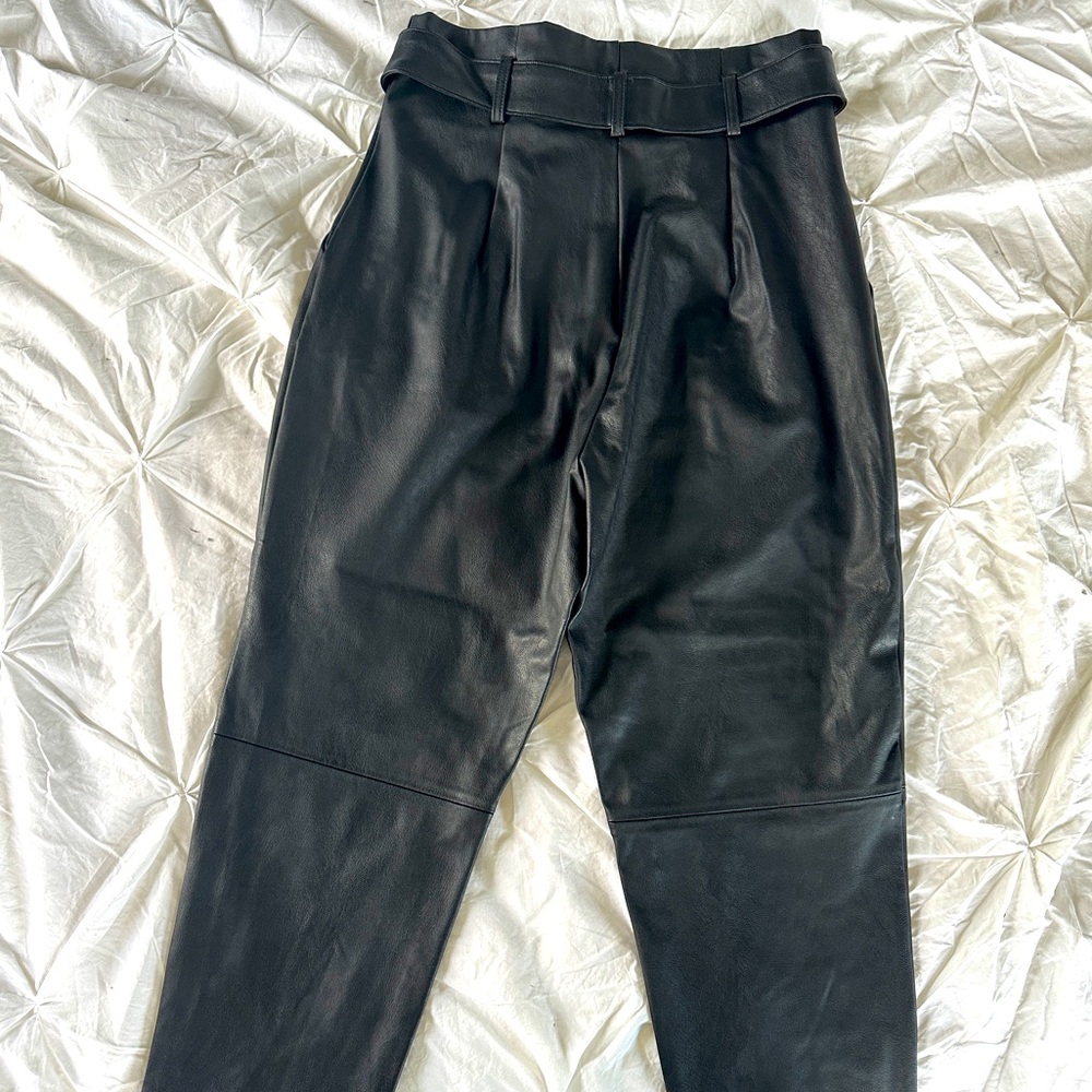 Stradivarius faux leather pants